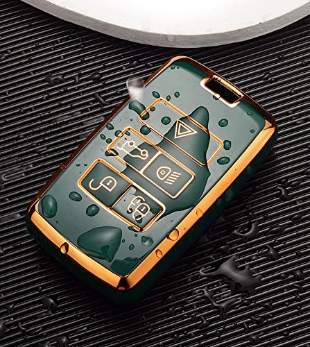 SANRILY Smart Key Case for Land Rover, Compatible with Range Rover Evoque, Range Rover Sport, Discovery Evoque, Jaguar, and More. Stylish Remote Key C