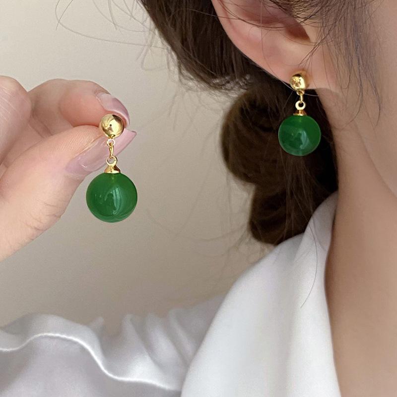 925 Silver Drop Earrings Hoop Pearl Leaf Vintage Irregular For Women Girl Gift Fashion Jewelry Dropship