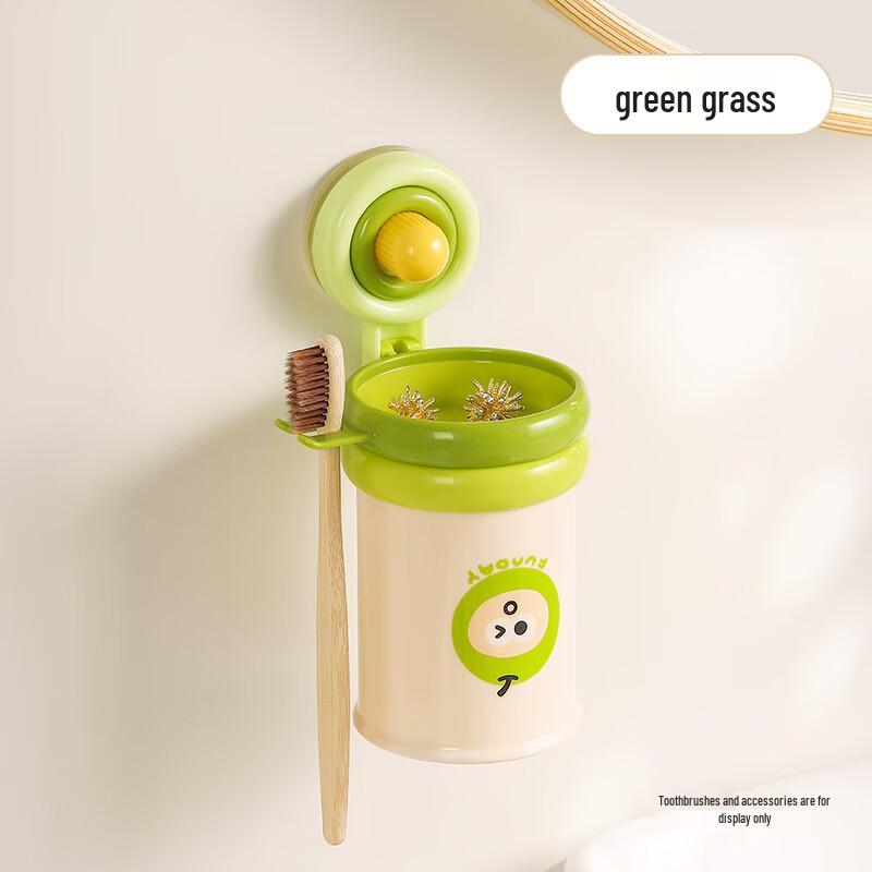 cmaos Magnetic Wall-Mounted Toothbrush Holder with Cup