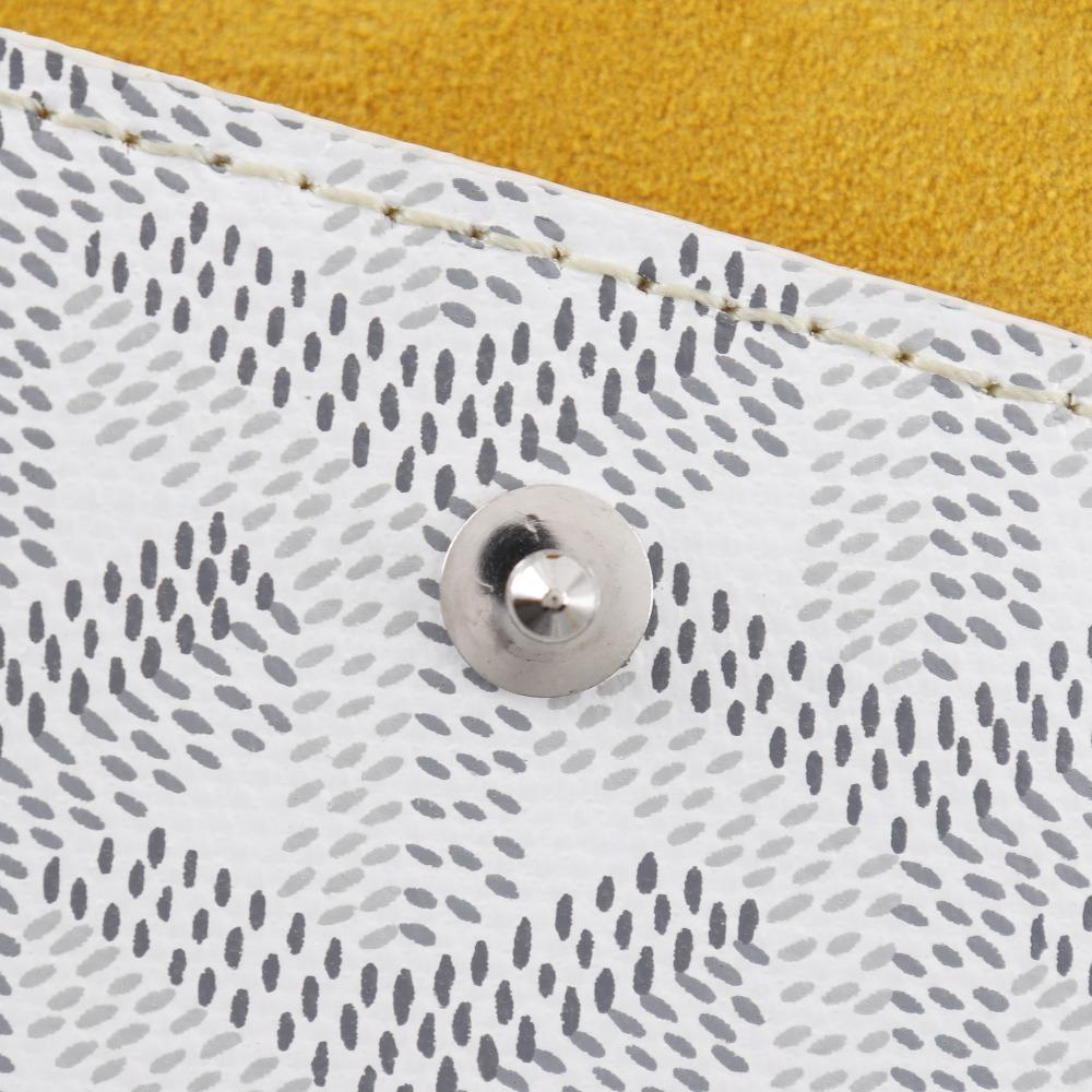 GOYARD Montmartre GM Smartphone case MONTMAGMLTY01CL03P Eyewear case White PVC/leather unisex Used