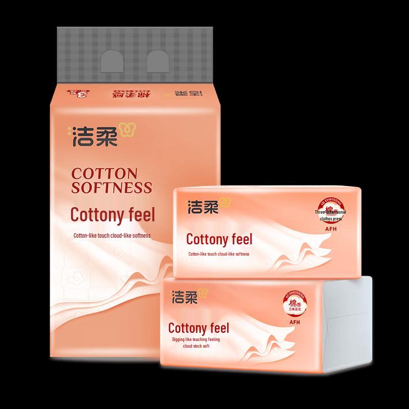 Jierou DR016-03A 3-Ply Embossed Soft Facial Tissues