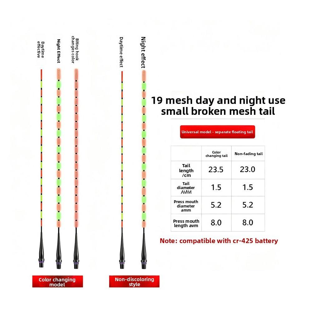 2pcs Super Bright Luminous Float Top Luminous Electronic Floats  Fishing Accessories