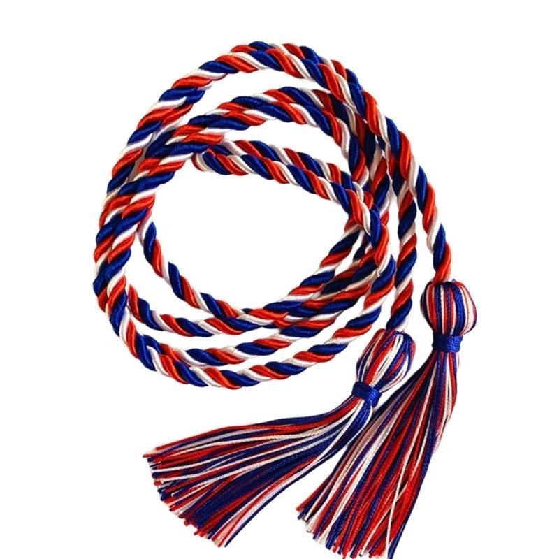 652F Celebratory Gold Graduation Cord With Tassels, 67Inch Graduation Cord