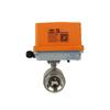 Yimier Electric High-Temp Stainless Steel Ball Valve, Two-Way, Normally Closed, Power-Off Reset, AC220V Water Valve.