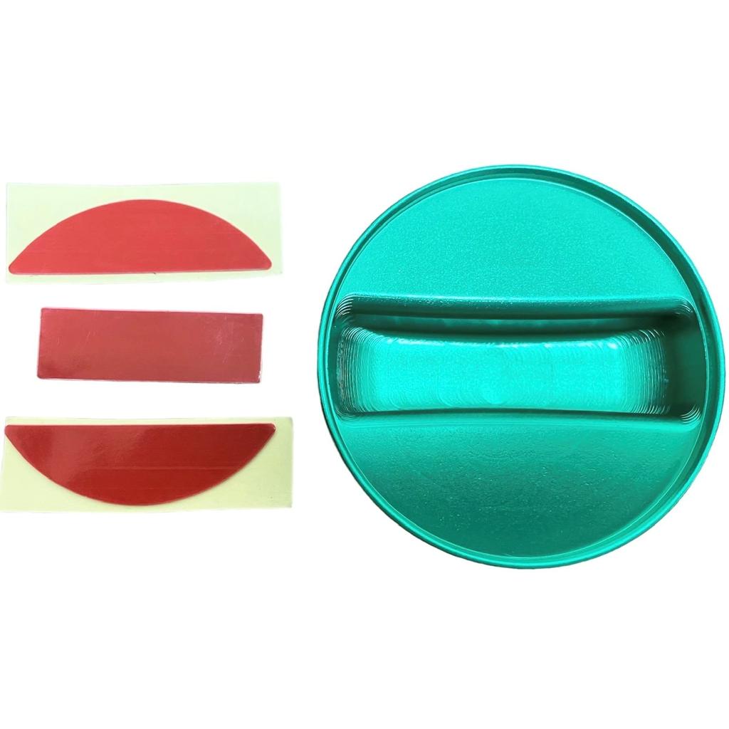 Fuel Cap Aluminum Fuel Filler Cap for Toyota Ace 200 Type RIDE@BOX Cover Hiace/Regius Series, Diesel, Green, Stick-On