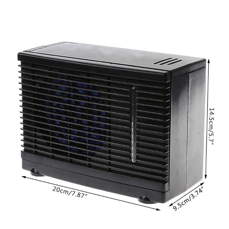 60W 24V Car Truck Summer Cooler Cooling Fan Water Air Conditioner 2 Speed Black