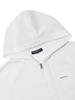 WIDEANGLE To Texture Mix Full Zip Sweater L_White