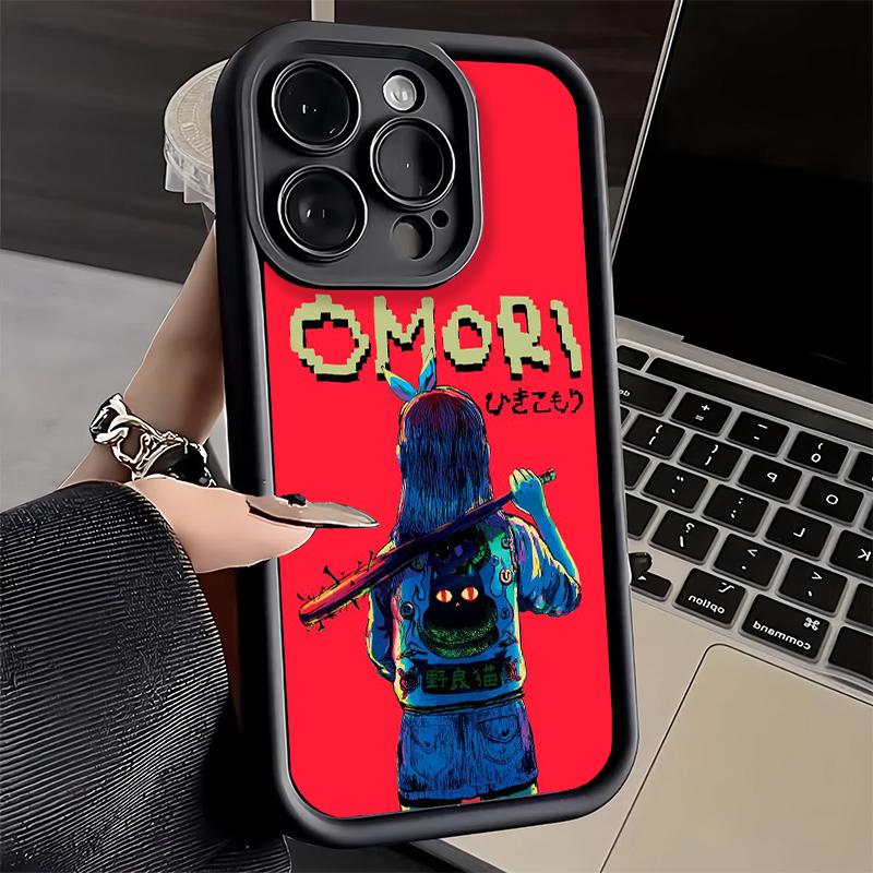 Phone Case for iPhone 17 Air 16E 15 16 Pro Max O-Omori Cartoon Game Cover 14 Plus 13 12 Mini Soft Shell Silicone Fundas