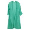 PLAIN PEOPLE Green linen gown coat coat 9 greenUsed