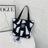 New Canvas Printed Women's Bag Fashionable Versatile Shopping Handbag Tote Bag Large-capacity Student Class Shoulder Bag