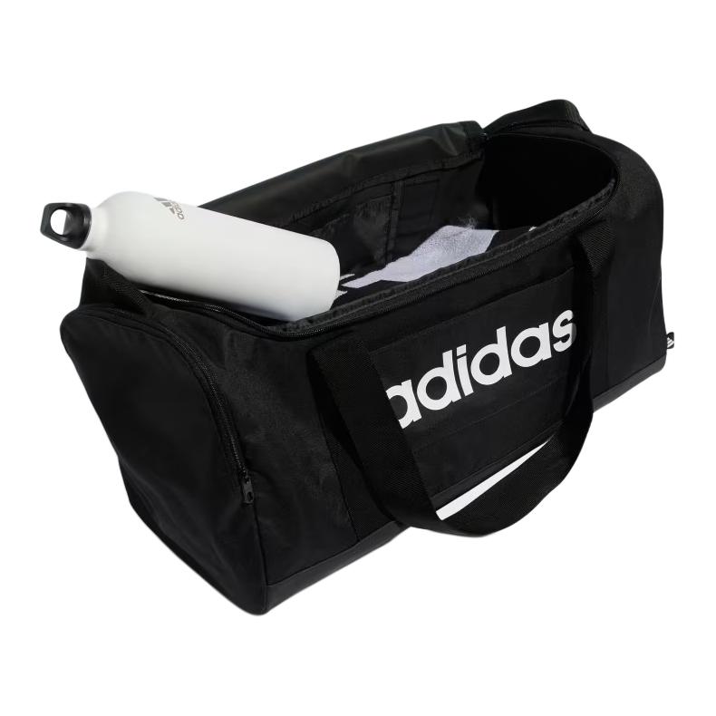 New Adidas Polyester Canvas Bag, Portable Gym Bag Small Size Unisex Black JE8343
