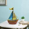 Umi Metal Turkish Ship Boat Naav Showpiece Figurine for Home Decor Living Room Tabletop Desktop Side Corner