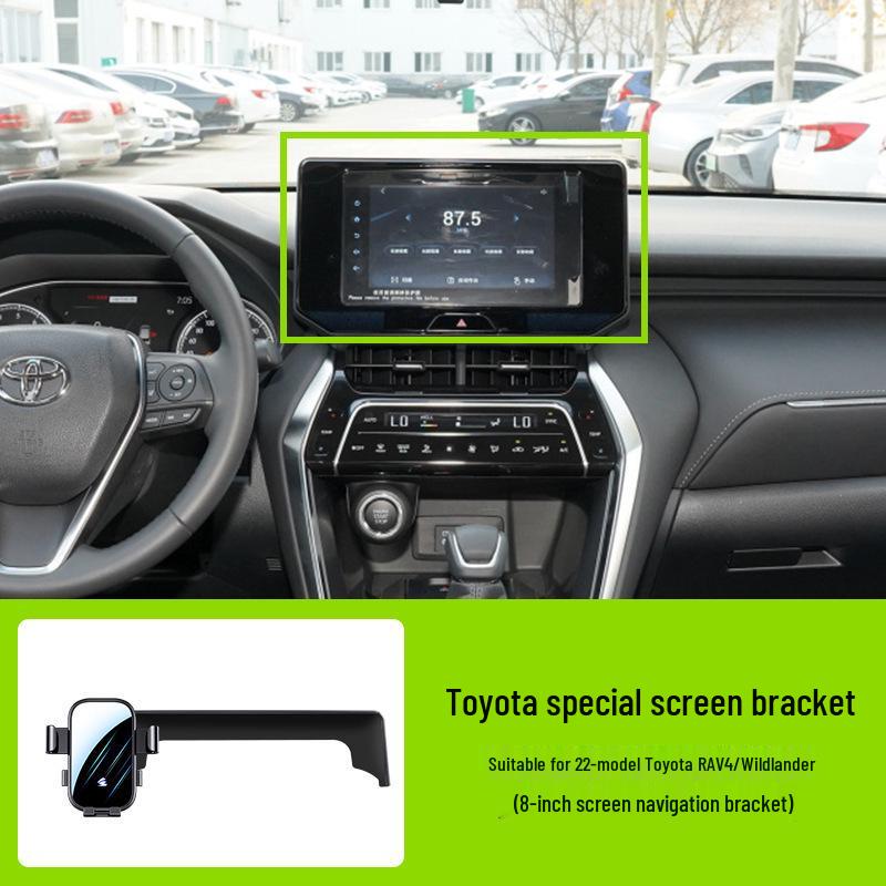 Toyota Auto-Bildschirm Handyhalter - Horizontale Stumme Spiegel-Navigationshalterung