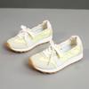 JCF new spring and summer breathable casual sports shoes thick sole heightening round head Korea
