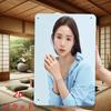 Elegant Woman Portrait Metal Wall Art Retro Iron Sign X Inch for Modern Minimalist Home Decor