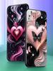 Colored Love Heart Printed Phone Case Cover for Google Pixel 10 9 8 7 6 9A 8A 7A 6A Pro Shockproof Soft TPU 9 Pro XL Shell Capas
