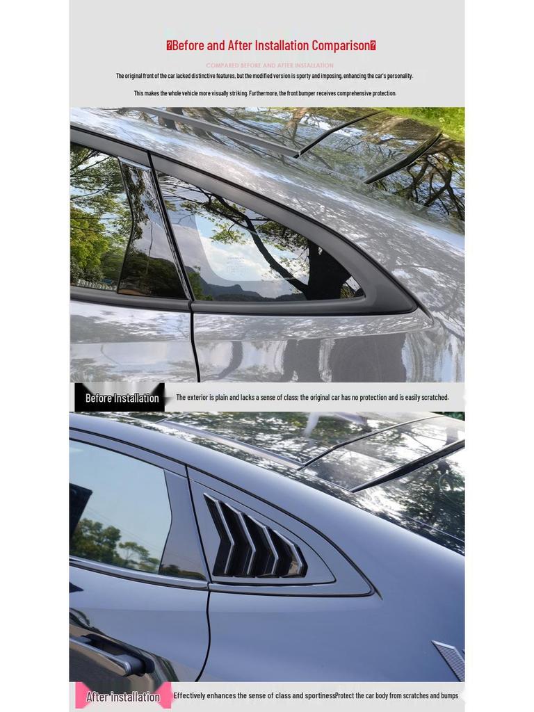 Changan UNIV Rear Triangle Window Trim Shark Gills Stickers