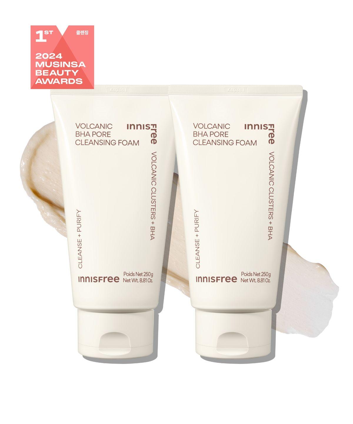 Volcanic Clay BHA Pore Cleansing Foam [Large Size] 250g x 2