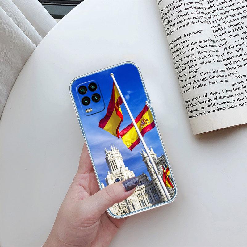 Spain Flag Transparent Phone Case for Motorola Moto E22I E22S E22 E32 E40 E7 E7I G Plus Power Play Stylus G22 G14
