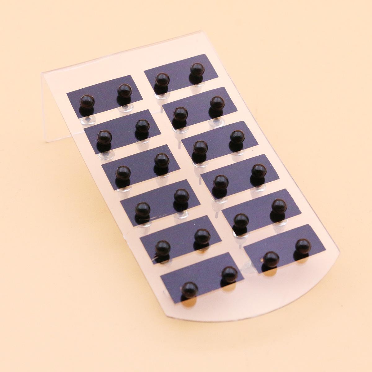 

Классический набор серег-гвоздиков с жемчугом (12 пар) с железными иглами Color Random Mix, may differ from image