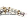 Stainless Steel Swivel Mid-Section Exhaust Pipe for CFMOTO 400NK/650NK with Catalyst Back Pressure Drum Modification