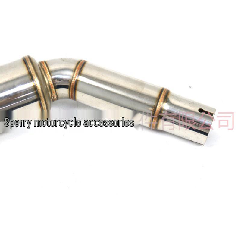 Stainless Steel Swivel Mid-Section Exhaust Pipe for CFMOTO 400NK/650NK with Catalyst Back Pressure Drum Modification