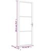 VidaXL Porte intérieure 76x201,5 cm Noir Verre ESG et aluminium 350560