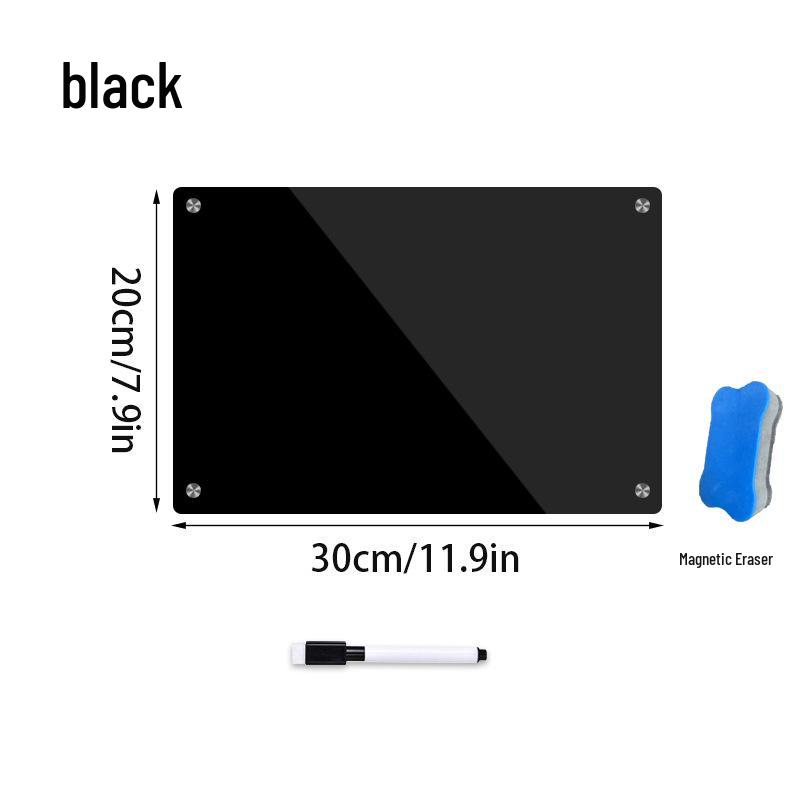 2mm Magnetic Acrylic Dry-Erase Board: Weekly Planner & Daily Calendar Refrigerator Magnet