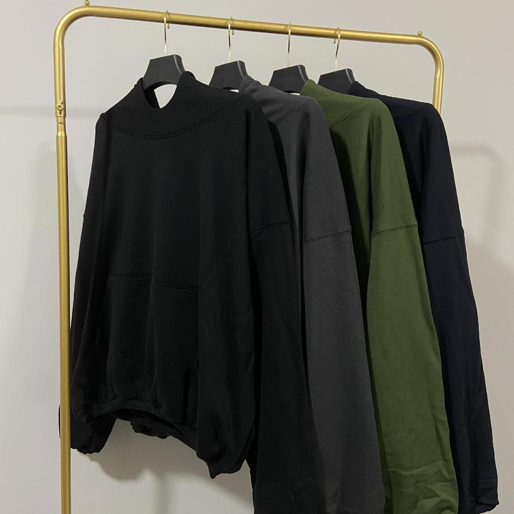 2024 Autumn/Winter Kanye Double-Layer Cotton Unisex Loose Hoodie