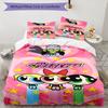3pcs The Powerpuff Girls2 Pattern Bedding Set Duvet Cover Set Includes Duvet Cover &pillowcases, Perfect All Season Bedroom Decoration & Gift