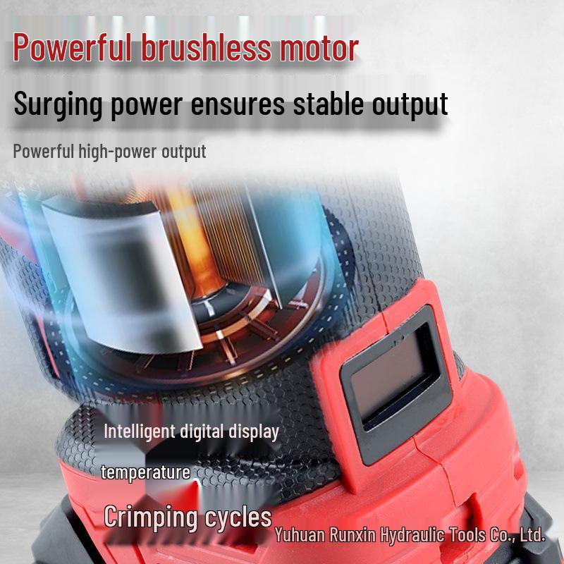 Brushless Hydraulic Crimping Pliers for Thin-Walled Stainless Steel Pipes with Quick Mold Change