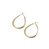 Silver needle simple oval U-shaped earrings, cold wind exaggerated earrings, simple niche ins temperament earrings women