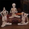 Geisha Halloween Skull Yoga Mini Ornament European Style Resin Craft Decoration