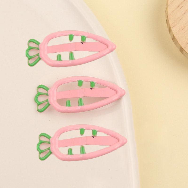 

3 шт./комплект Дівчата Затискач для цукерок Головний убір Морква Однотонний Зажим Морква Аксесуари для волосся Чудові головні убори Шпильки Розширений Головний убір принцеси Заколка для волосся рожевий