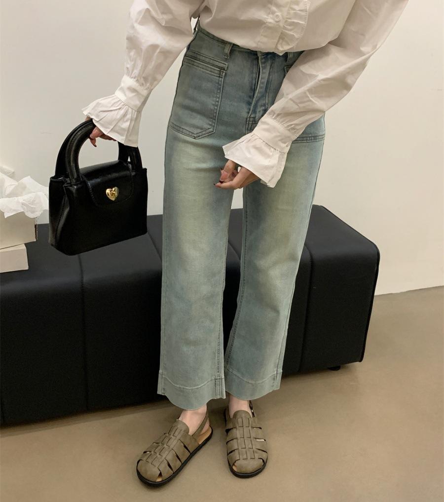 

Baotou half slippers 2025 summer new outer wear woven hollow women s muller shoes leather square head retro Roman sandals 40 темно-зелений колір