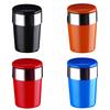 Car Ashtray with Lid Portable Ash Tray with LED Light Cigarette Ashtray Smell Proof with Double Smoke Hole for Car Travel Agency