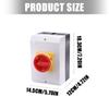Circuit Breaker Rotary Switches Replacement 63A Isolator Disconnect Switches With Waterproof Box Enclosure Easy To Install
