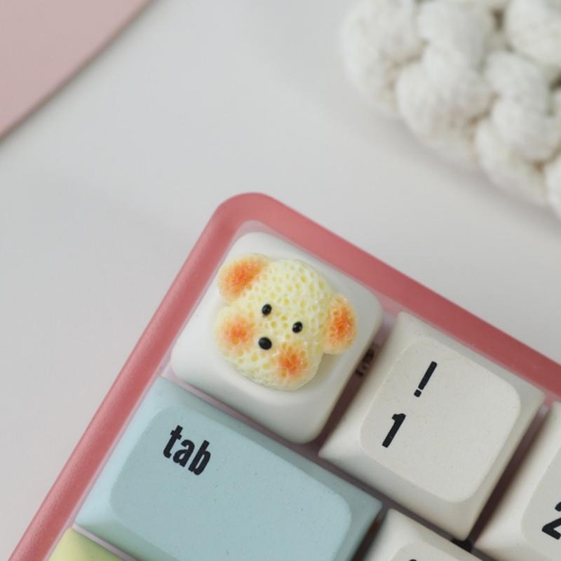 Unique Dog Pattern Keycaps For Mechanical Keyboard Switches Resin Keycap Enhances Aesthetics And Durability