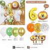 12-inch Animal Print Lion & Tiger Foil Balloons for First Birthday Décor