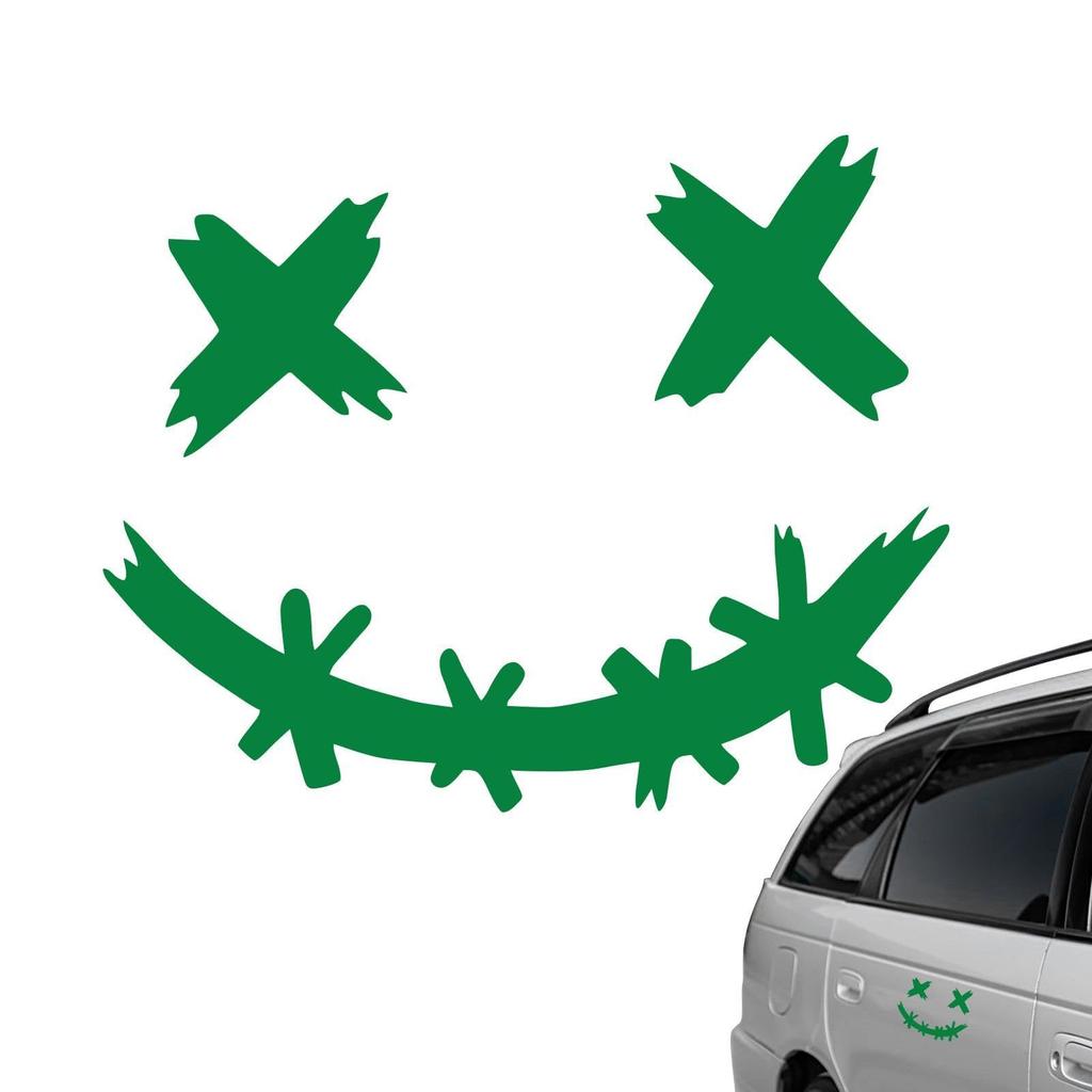 Smile Autoaufkleber | Wasserdichter Smile-Gesichtsaufkleber zur Autodekoration | Lustig lächelnd