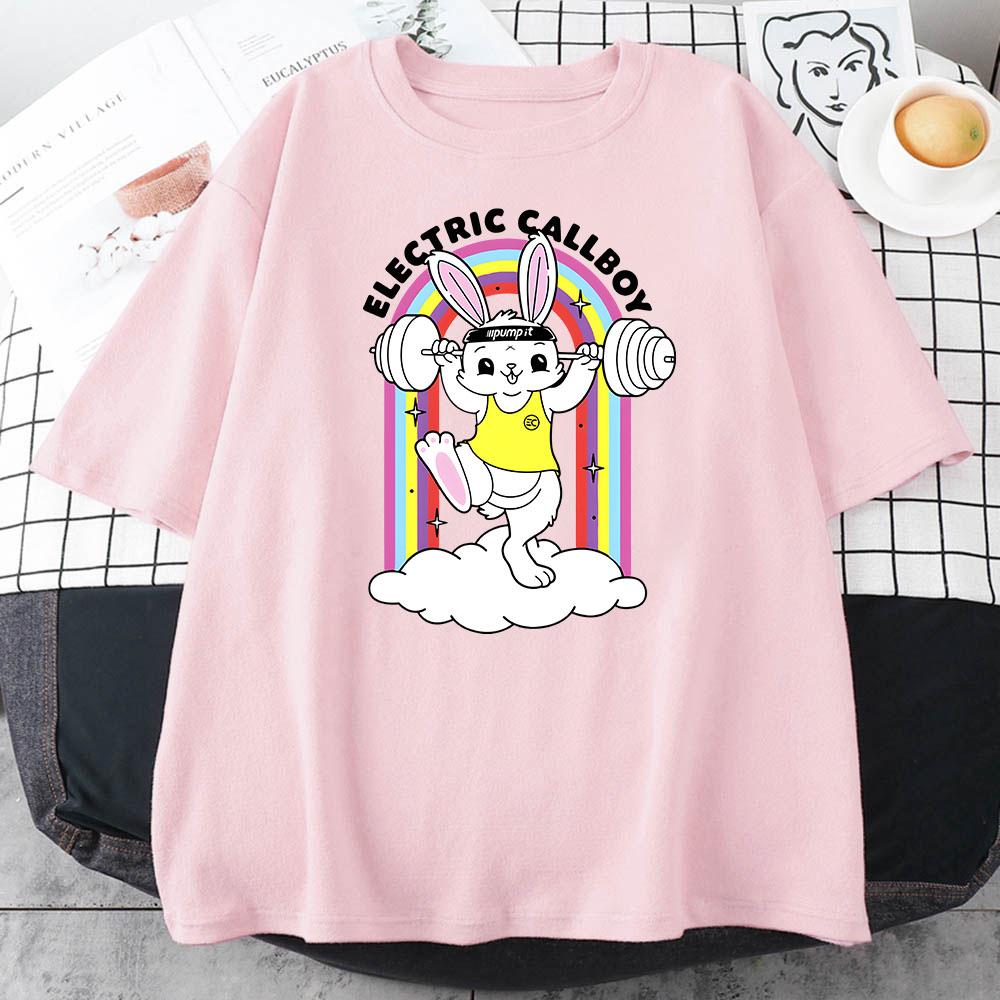 Boy's Band Electric Callboy T-shirts Grunge Style Graphic Printing T Shirt Women/Men Tees Short Sleeve Cotton Soft Tshirt