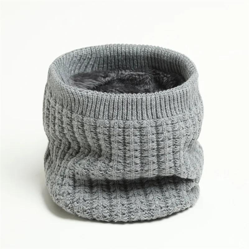 

Жіночі Чоловічі В язані Шарфи на Шию Зимові Теплі Товсті Флісова Підкладка Вовняний Комір Шарф-Кільце Еластичний В язаний Шарф Снуд Хустка One Size