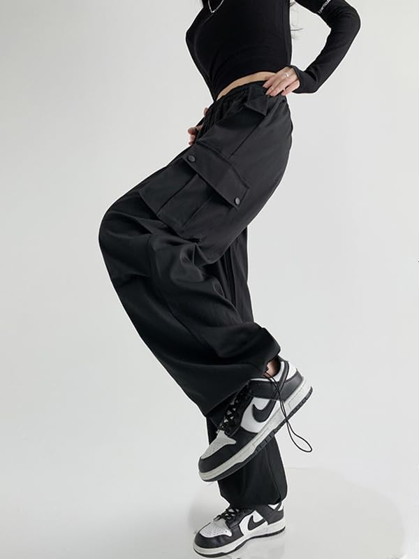 PAGASUS Cargo Baker Loose Loose Solid Work Chino Easy To Move Trendy for Spring and Workwear American Street Relaxed Feel Women's Pants, Casual, Fit,