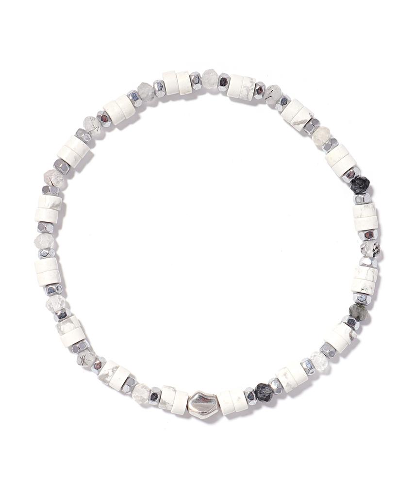 Polalita Color Point Hematite Bead Bracelet (Plt-Br-143_Skb)