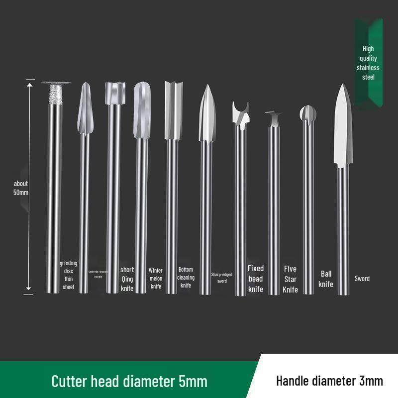 Electric Engraving Tool Set: Dental Machine, Engraving Knife, Steel Drill Bit, Walnut & Wood Carving, Woodworking Scribing & Sword Knife.