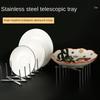 Foldable Pan Lid Organizer Retractable Tableware Storage  for Serving Trays Dish Plate