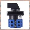 2025 Trend 6X 8 Terminals 5 Positions Master Control Rotary Cam Switch 20A Black+Blue