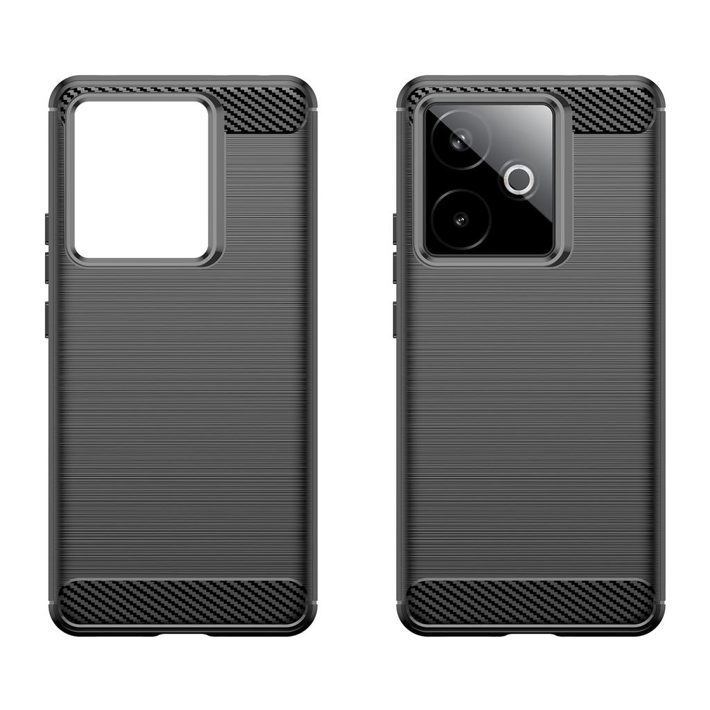 For Realme GT 7 5G/7T 5G Case Protective Phone Cover Carbon Fiber Texture Brushed