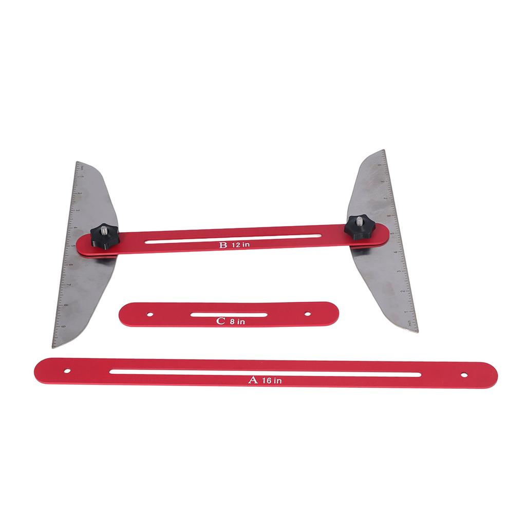 Stair Tread Template Tool Multifunctional Folding Stair Tread Gauge Stair Measuring Ruler