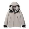 Spring and Autumn Women's Outdoor Single-layer Windproof Assault Single Coat with Removable Hood Casual Sports Coat Jacket